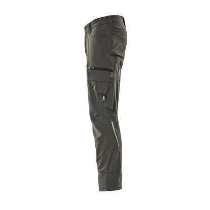Pantalón con bolsillos en las rodillas, tejido elástico, pantalón claro, antracita oscuro