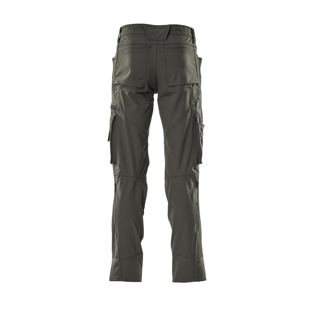 Pantalón con bolsillos en las rodillas, tejido elástico, pantalón claro, antracita oscuro