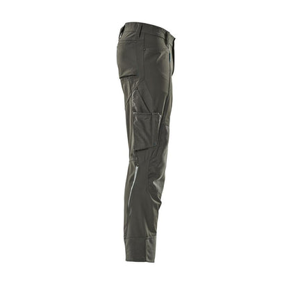 Pantalón con bolsillos en las rodillas, tejido elástico, pantalón claro, antracita oscuro