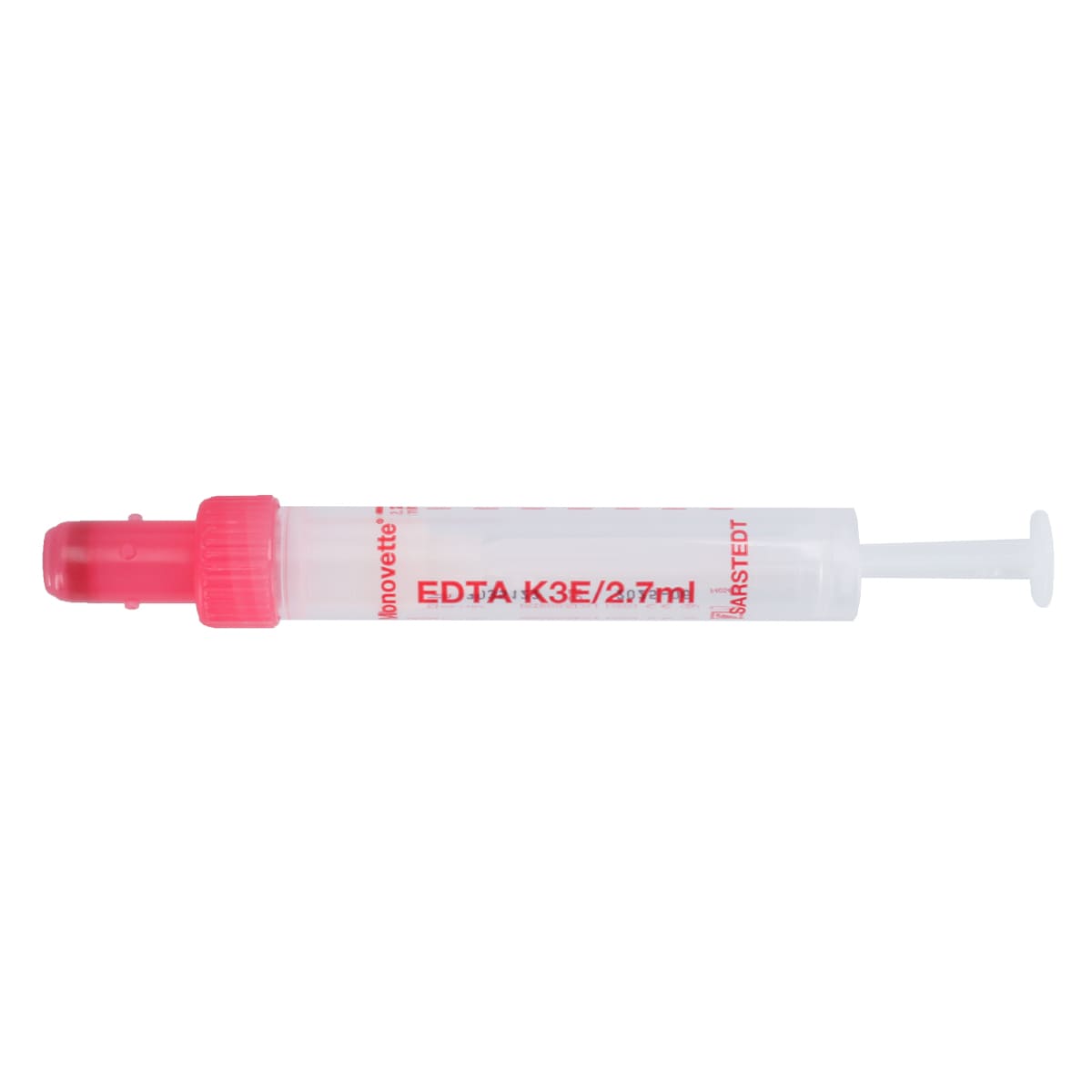 S-Monovettes, con etiqueta de papel, tapón violeta, 2,7 ml hematología potasio/EDTA | Paquete (500 piezas)