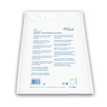 Guante de lavado MaiMed con puntos suaves, no estériles, blancos, de forro polar, 50 unidades/bolsa de plástico | Paquete (50 piezas)