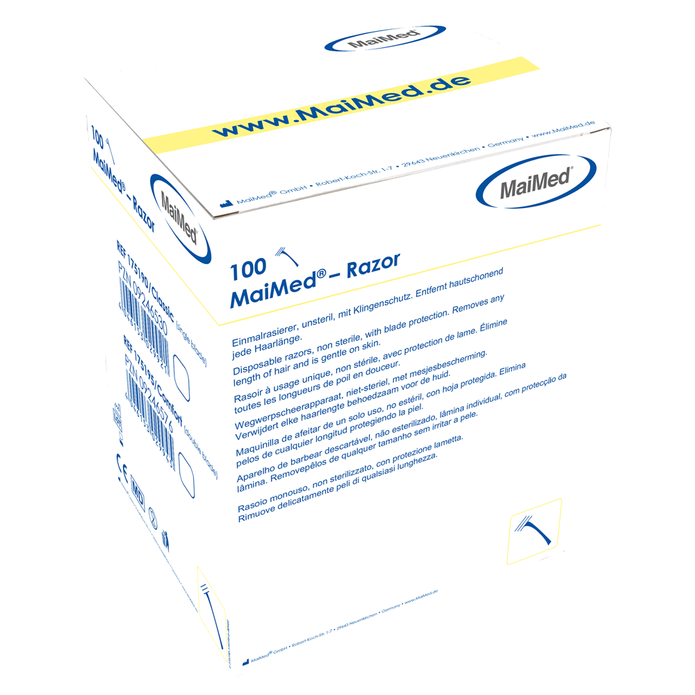 MaiMed - Razor Classic engangshøvel, usteril, 100 stk/eske. | Eske (100 stk)