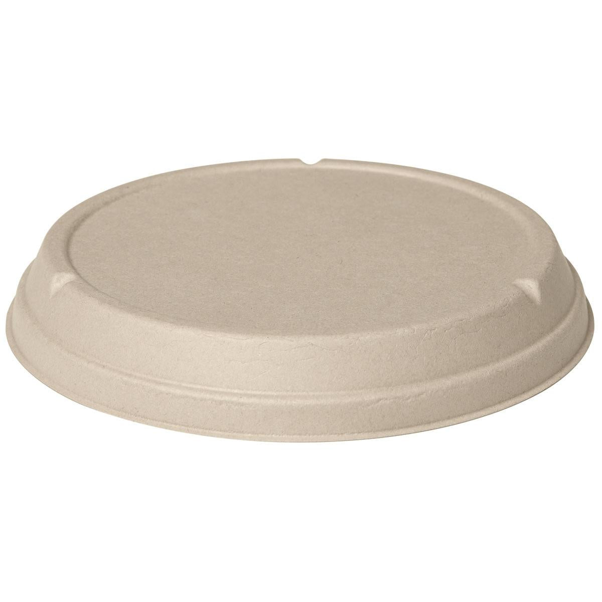 Der Deckel für 169212/169213/177000/177002 von Duni GmbH aus brauner Bagasse (159x159x27mm, 40 Stück) ist ideal für nachhaltige Verpackung und vollständig kompostierbar.
