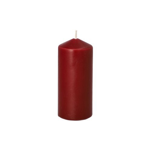 A set of 10 Starpak pillar candles (Ø 40 mm · 90 mm) in bright red with white wicks, designed to stand upright—ideal for weddings or to add a cozy touch to your decor.