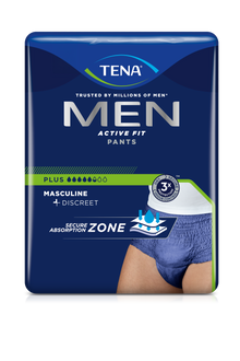 Tena Men Active Fit Pants más Pantalones de incontinencia, Azul