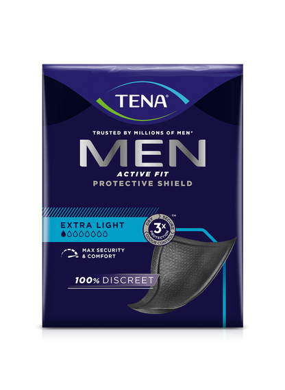 Tena Men Active Protective Shield Extra Light incontinence insert | Pack (14 pieces)