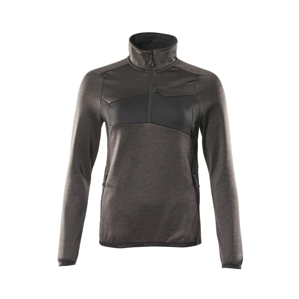 Jersey polar con cremallera corta, chaqueta micropolar para mujer