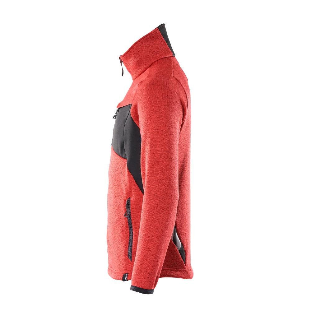 Knitted sweater with zipper cardigan