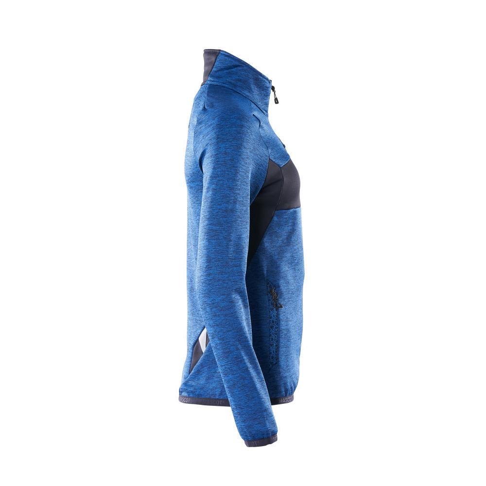 Fleece pullover with zip, women's microfleece jacket