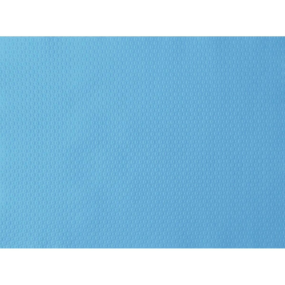 Un primer plano de los manteles de papel Duni GmbH 30x40 cm en azul menta con una textura discretamente punteada - perfecto para fiestas y eventos. Paquete de 500 piezas.