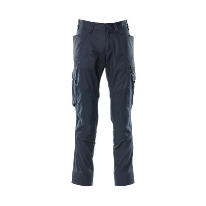 Pantalón con bolsillos en las rodillas, pantalón extra ligero, negro-azul