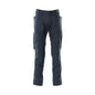 Pantalón con bolsillos en las rodillas, pantalón extra ligero, negro-azul