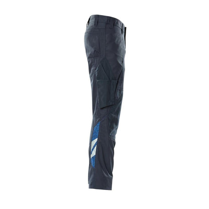 Pantalón con bolsillos en las rodillas, pantalón extra ligero, negro-azul