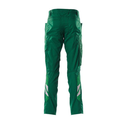 Pantalón con bolsillos en las rodillas, pantalón extra ligero, verde