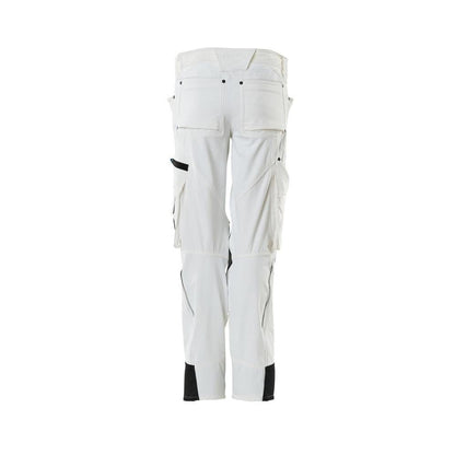 Pantalón con bolsillos en las rodillas, mujer, Pantalón Pearl, blanco