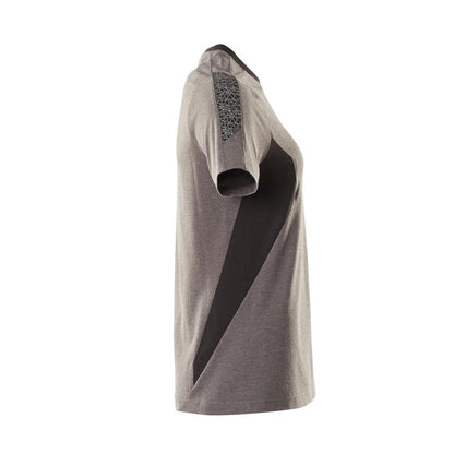 Camiseta mujer, antracita oscuro/negro