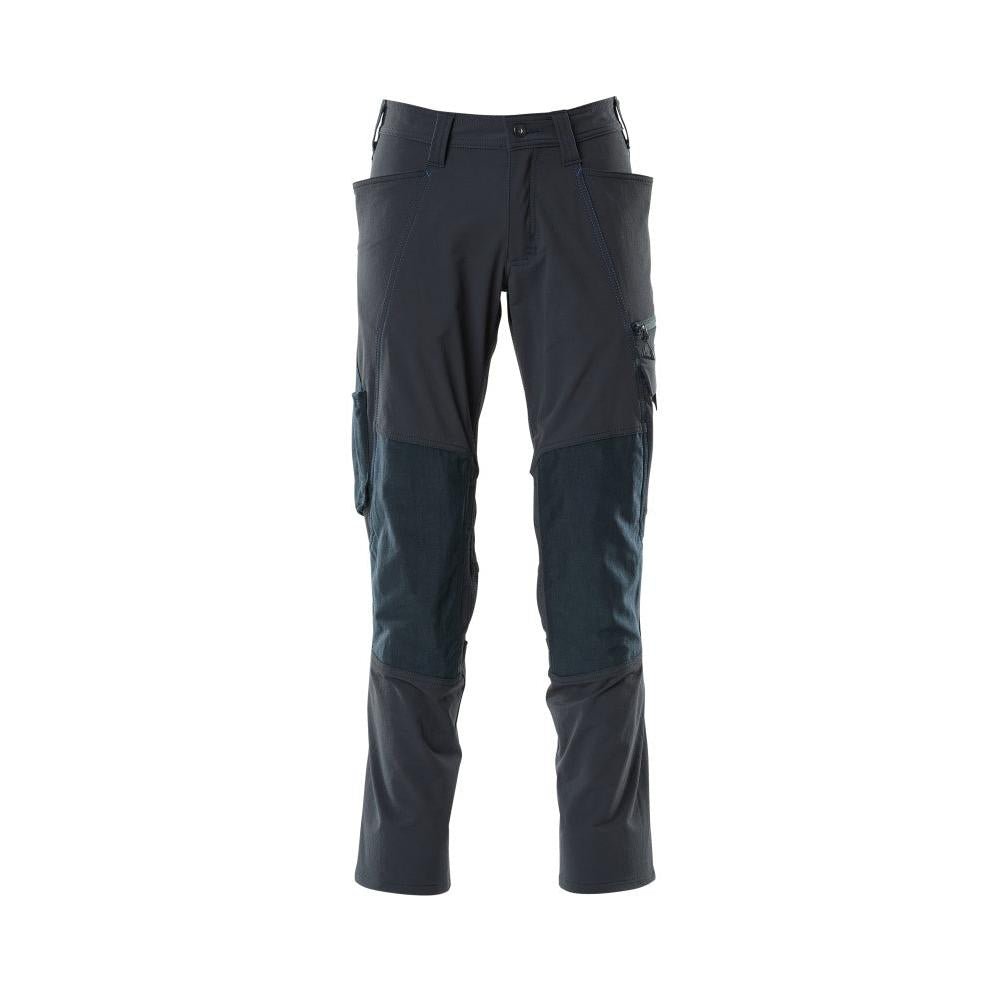 Pantalones, bolsillos en las rodillas, pantalones ULTIMATE STRETCH, negro-azul