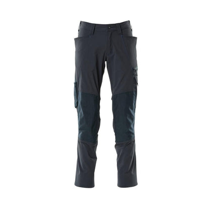 Pantalones, bolsillos en las rodillas, pantalones ULTIMATE STRETCH, negro-azul