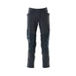 Pantalones, bolsillos en las rodillas, pantalones ULTIMATE STRETCH, negro-azul