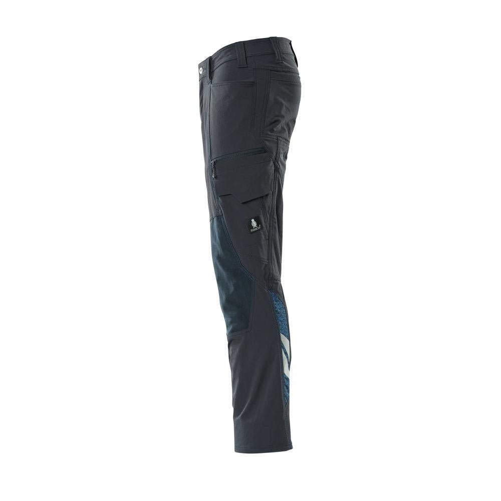 Pantalones, bolsillos en las rodillas, pantalones ULTIMATE STRETCH, negro-azul
