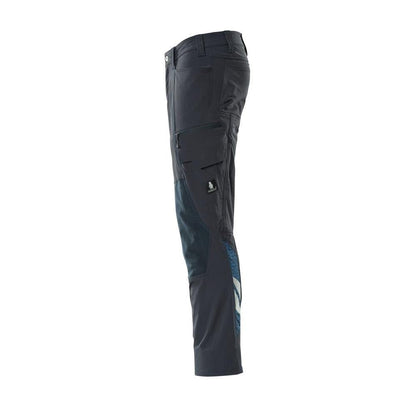 Pantalones, bolsillos en las rodillas, pantalones ULTIMATE STRETCH, negro-azul