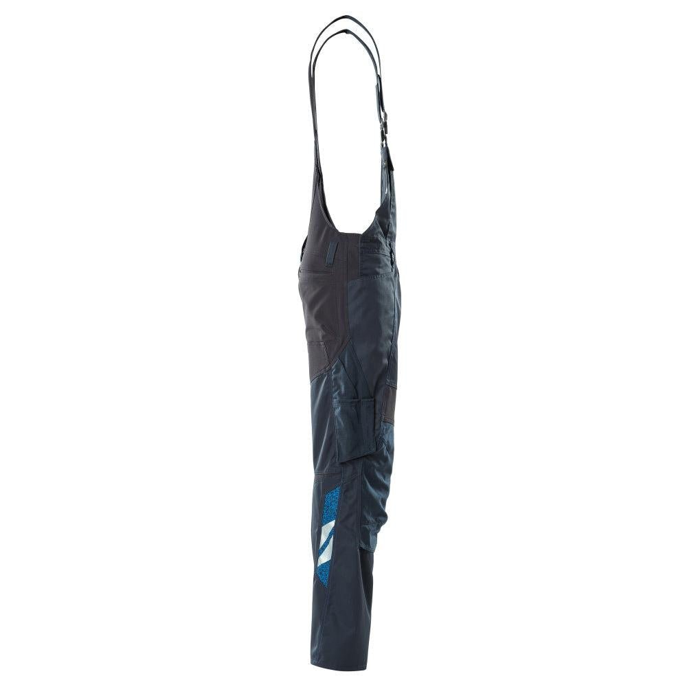 Peto, bolsillos en las rodillas, aplicaciones elásticas Peto, negro-azul