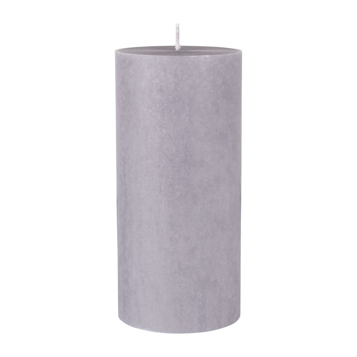 The Duni GmbH pillar candles, 100% stearin (150 x 70 mm, approx. 50h), is a tall gray cylindrical candle with a single wick in the center - ideal for those seeking eco-friendly candles.