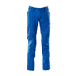 Pantalón con bolsillos en las rodillas, pantalones con aplicaciones elásticas, azul celeste