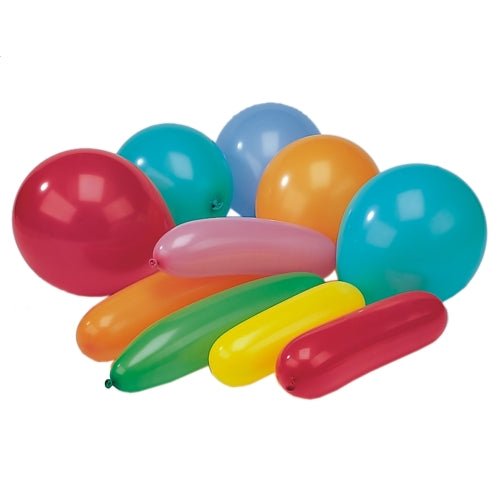 Los PAPSTAR globos de colores variados, diferentes formas, decoración de fiesta (20 piezas, PAPSTAR GmbH) son globos redondos y ovalados en colores rojo, azul, naranja, verde, amarillo y rosa - ideal para una decoración de fiesta vibrante.