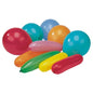 Los PAPSTAR globos de colores variados, diferentes formas, decoración de fiesta (20 piezas, PAPSTAR GmbH) son globos redondos y ovalados en colores rojo, azul, naranja, verde, amarillo y rosa - ideal para una decoración de fiesta vibrante.