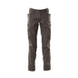 Pantalones, bolsillos en los muslos, pantalones con aplicaciones elásticas, antracita oscuro