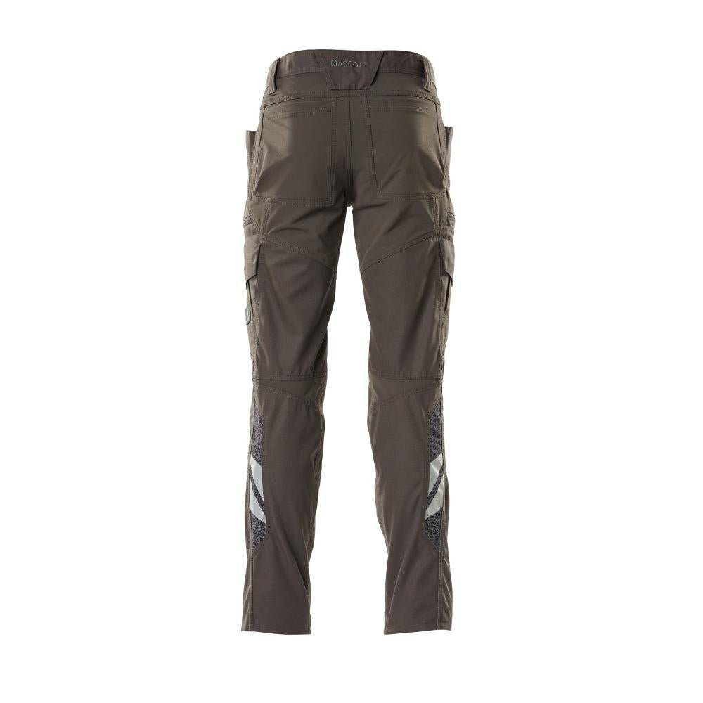 Pantalones, bolsillos en los muslos, pantalones con aplicaciones elásticas, antracita oscuro