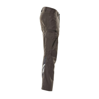 Pantalones, bolsillos en los muslos, pantalones con aplicaciones elásticas, antracita oscuro