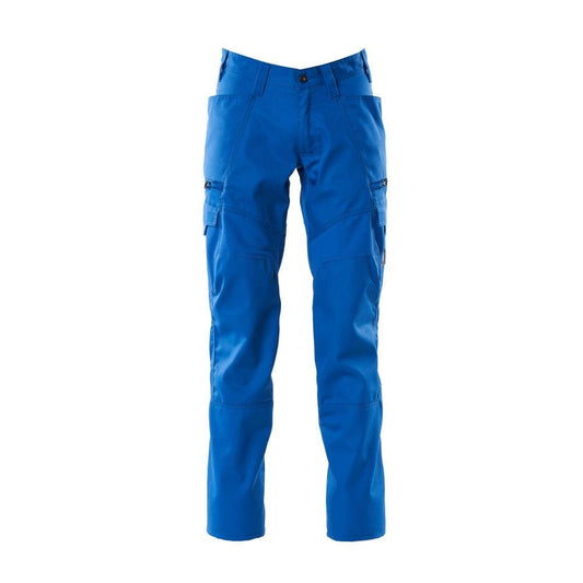 Pantalón con bolsillos en los muslos y pantalones con aplicaciones elásticas, azul celeste