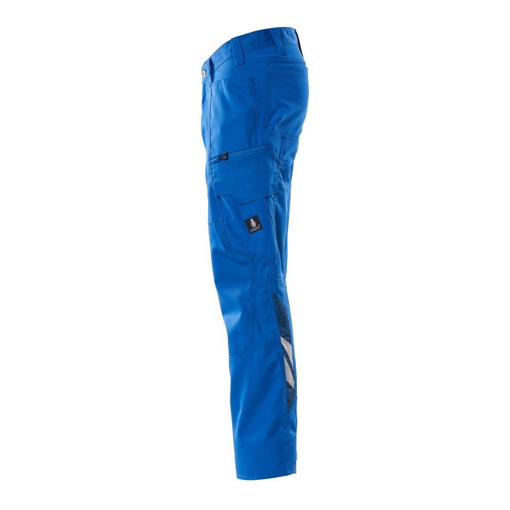Pantalón con bolsillos en los muslos y pantalones con aplicaciones elásticas, azul celeste