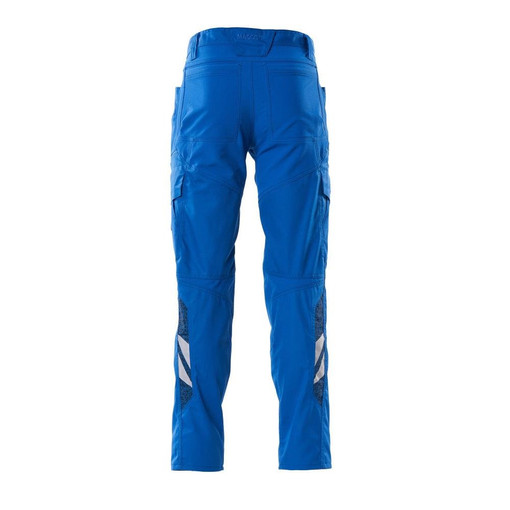 Pantalón con bolsillos en los muslos y pantalones con aplicaciones elásticas, azul celeste
