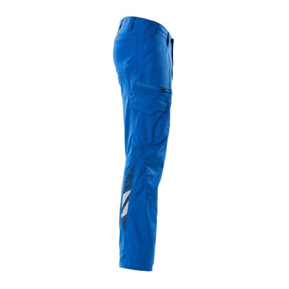 Pantalón con bolsillos en los muslos y pantalones con aplicaciones elásticas, azul celeste