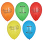 Fem lysende PAPSTAR GmbH ballonger "Happy Birthday", Ø 22 cm, assorterte farger, i 10-pakning - den ideelle bursdagsdekorasjonen. Ballongene kan ordnes i to rader: tre oppe, to nede, for en festlig touch.