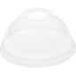 Duni GmbH kuppellokk med åpning for 188004-6, laget av gjennomsiktig rPET, tilbyr en sikker, miljøvennlig emballasjeløsning takket være kuppelform og sklisikker kant. Pakke med 50 stk.