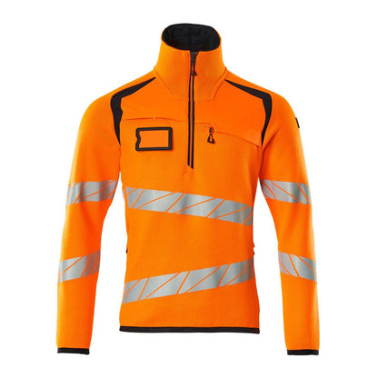 Jersey de punto con cremallera corta