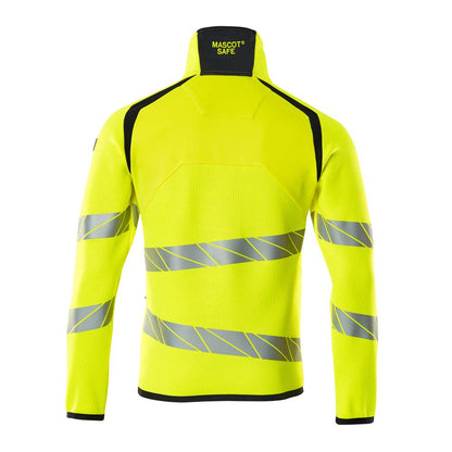 Jersey de punto con cremallera corta