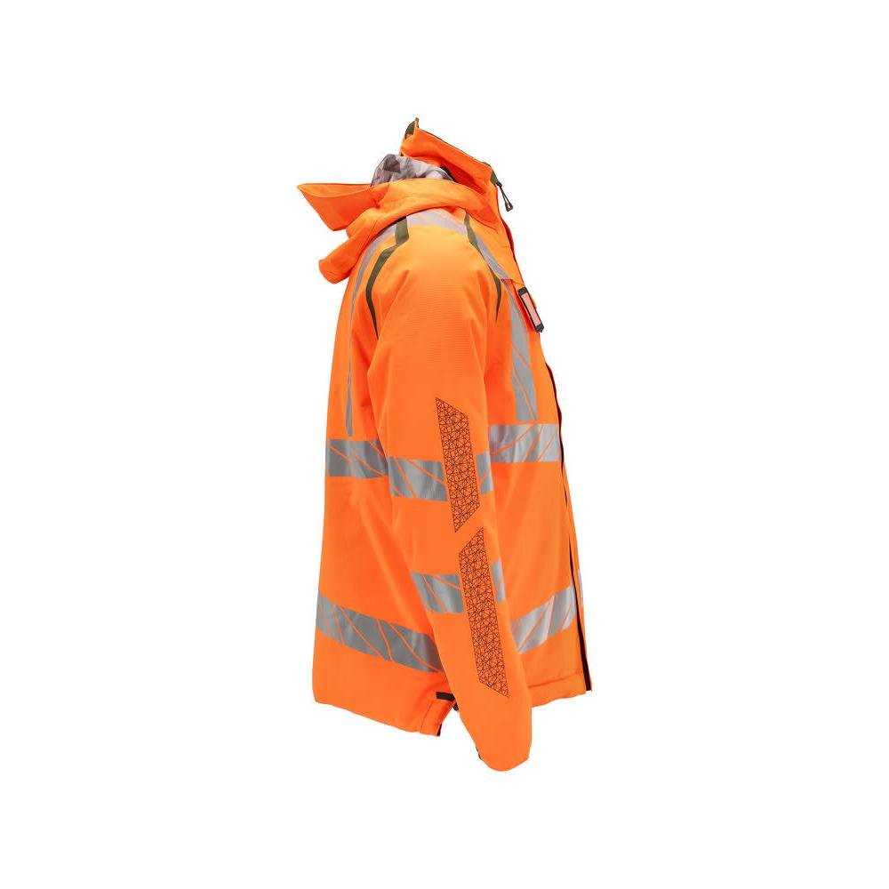 Chaqueta de invierno CLIMASCOT®, chaqueta de invierno ligera, naranja de alta visibilidad/verde musgo