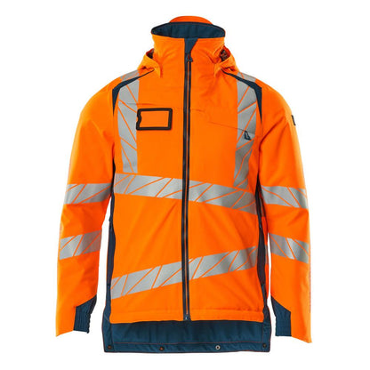 Chaqueta de invierno CLIMASCOT®, chaqueta de invierno ligera, naranja de alta visibilidad/petróleo oscuro