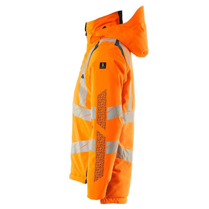 Chaqueta de invierno CLIMASCOT®, chaqueta de invierno ligera, naranja de alta visibilidad/petróleo oscuro