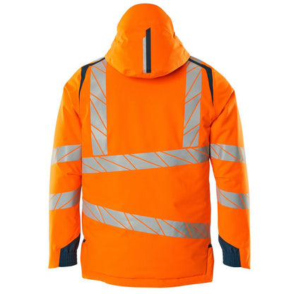Chaqueta de invierno CLIMASCOT®, chaqueta de invierno ligera, naranja de alta visibilidad/petróleo oscuro