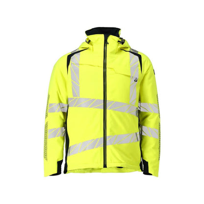 Chaqueta de invierno CLIMASCOT®, chaqueta de invierno ligera, amarillo de alta visibilidad/negro-azul