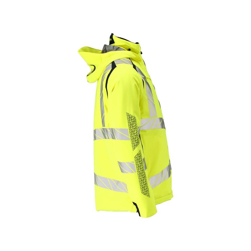 Chaqueta de invierno CLIMASCOT®, chaqueta de invierno ligera, amarillo de alta visibilidad/negro-azul