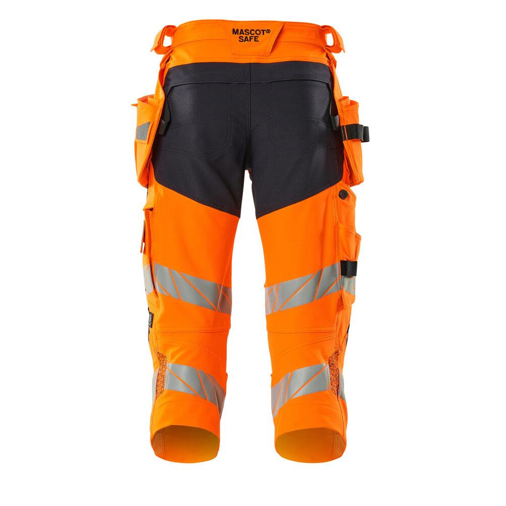 Pantalón tres cuartos, bolsillos colgantes, pantalón tres cuartos elástico