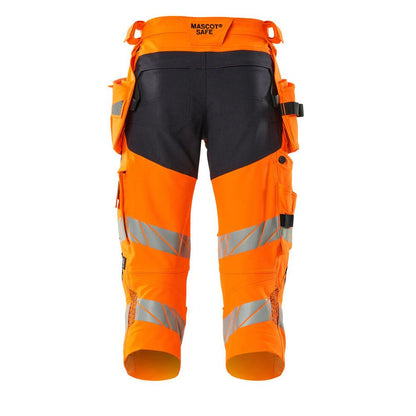 Pantalón tres cuartos, bolsillos colgantes, pantalón tres cuartos elástico