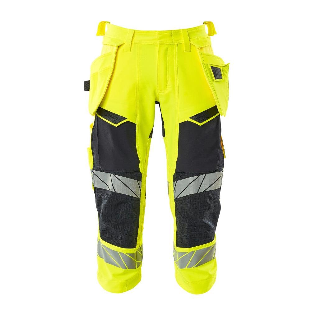 Pantalón tres cuartos, bolsillos colgantes, pantalón tres cuartos elástico